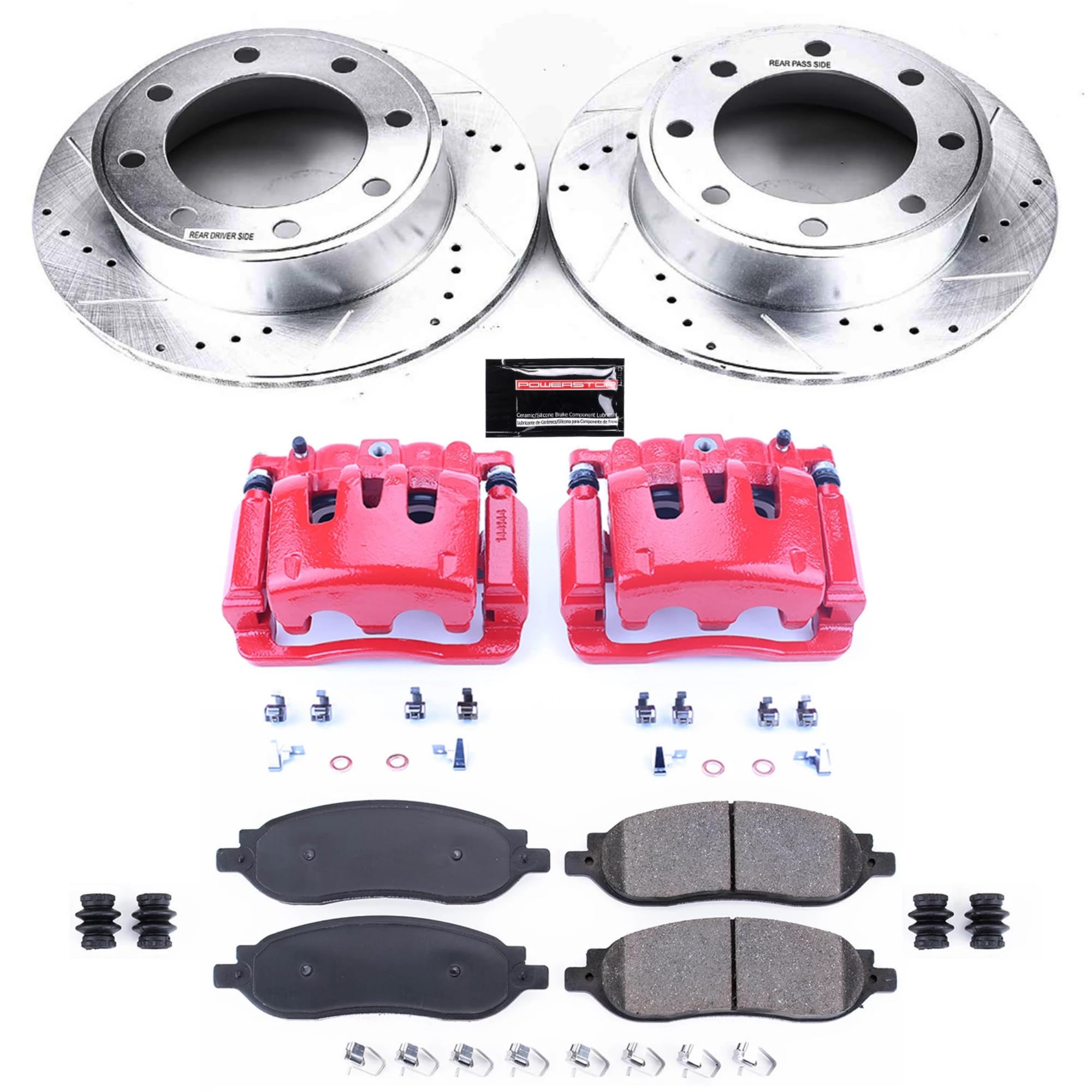 Power Stop Z23 Evolution Sport Brake Kit with Calipers For F-250 Super Duty 2005-2007, Ford F-350 Super Duty KC1799 2005-2007 [Model Specific]