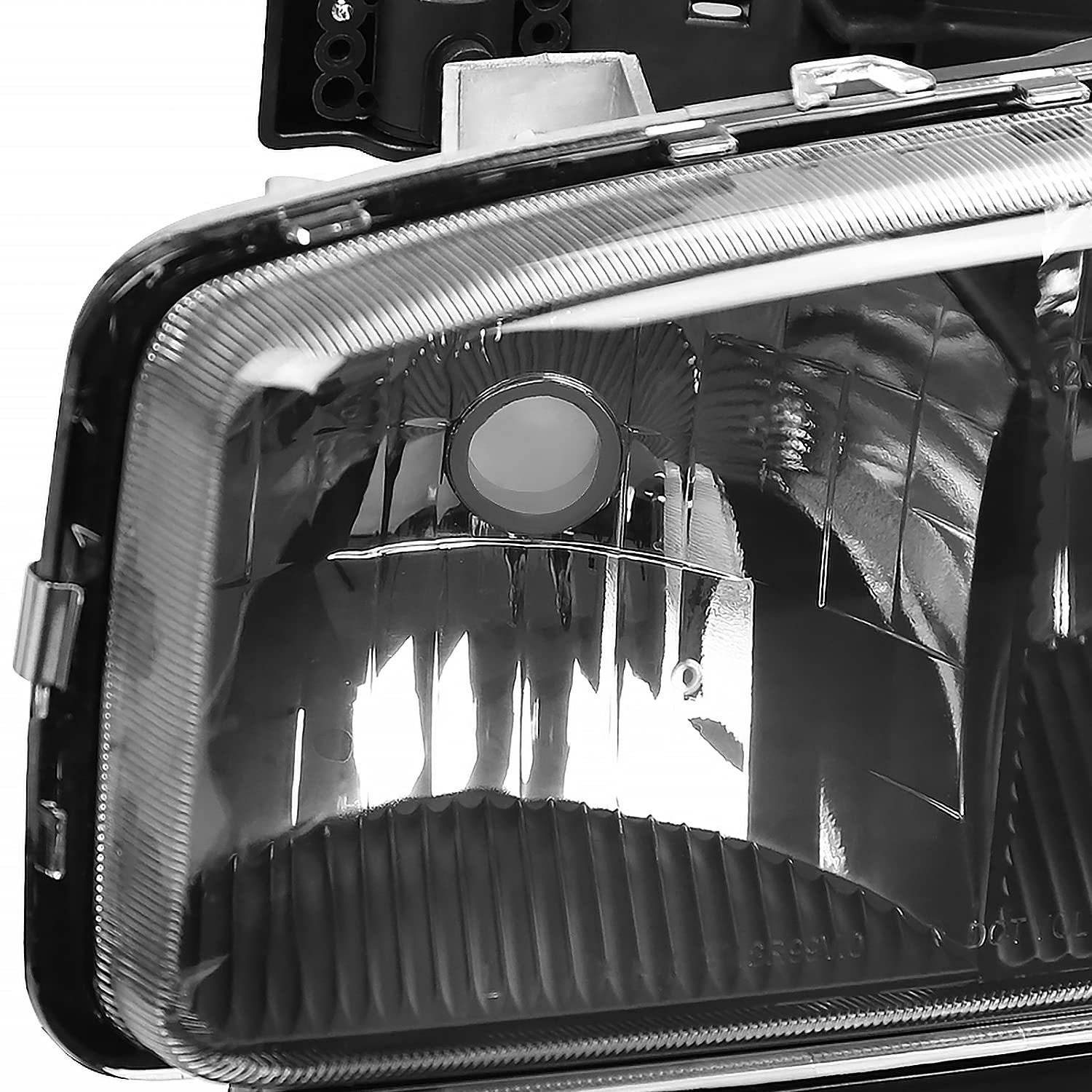 Black Spec-D Tuning Headlights Signal Bumper Lamps Compatible with GMC Sierra 1999-2006, 2000-2006 Yukon XL, L+R Pair Assembly