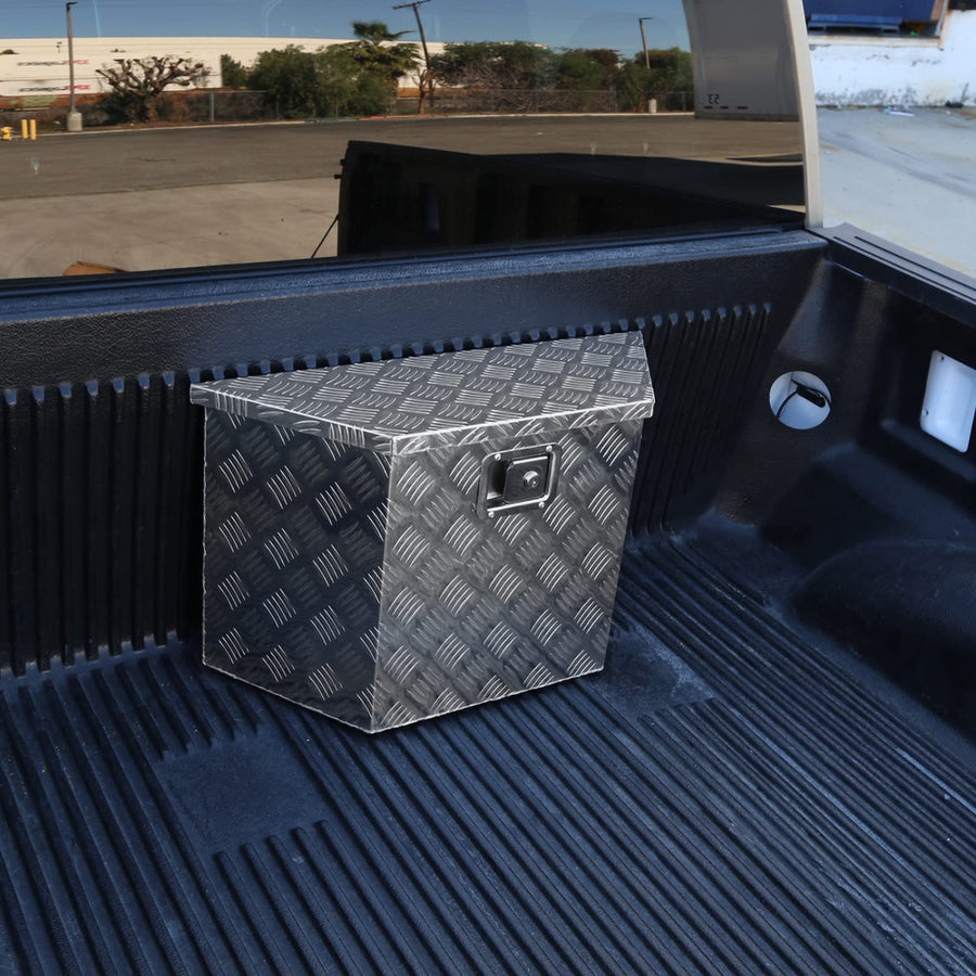 28"/15" Heavy Duty Aluminum Tool Box SPEC-D TUNING Truck Pickup Trailer Storage w/Lock + Keys