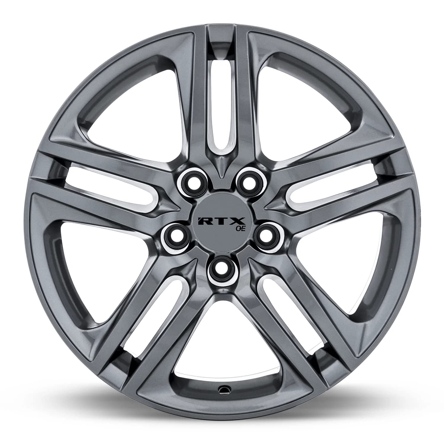 Custom RTX KITA Wheel - 18x8, 45 Offset, 5x114.3 Bolt Pattern, 64.1mm Hub - Gunmetal Rim