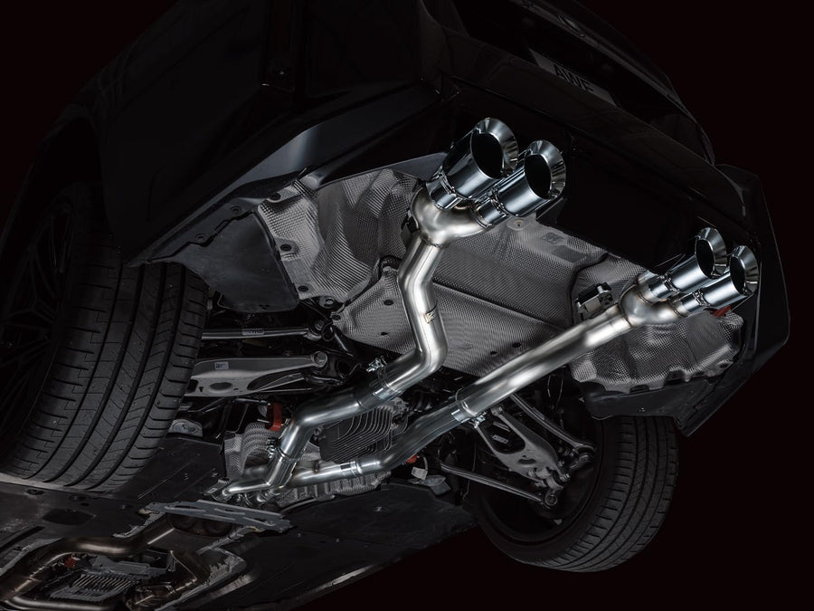 23-24 BMW G87 M2 AWE Tuning Track Edition Exhaust - Chrome Silver Tips