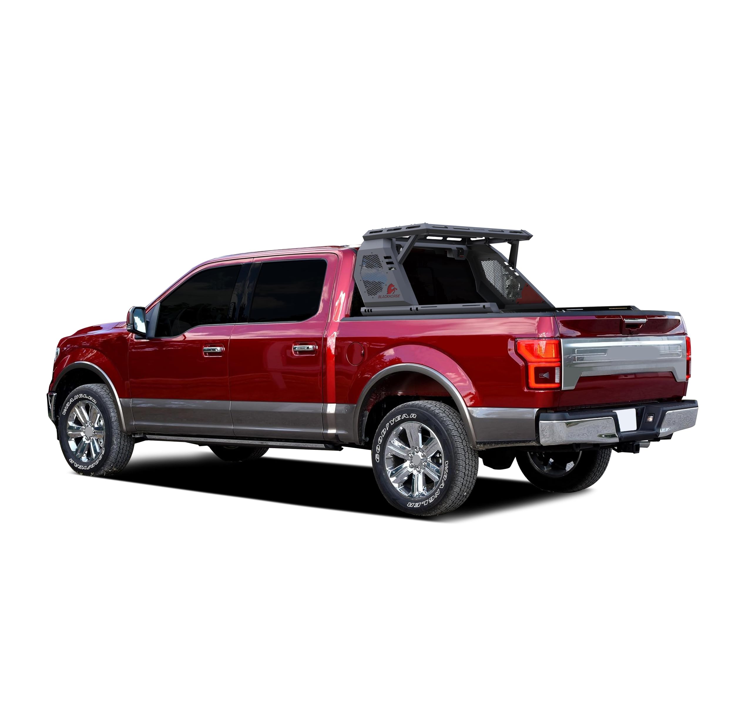 Vigor Roll Bar Black W/Vigor Basket Modular Compatible with 07-25 Chevy Silverado 1500|07-25 GMC Sierra 1500|09-10 Dodge Ram 1500|11-25 Ram 1500|09-25 Ford F-150|07-25 Tundra-VIRB02BA1