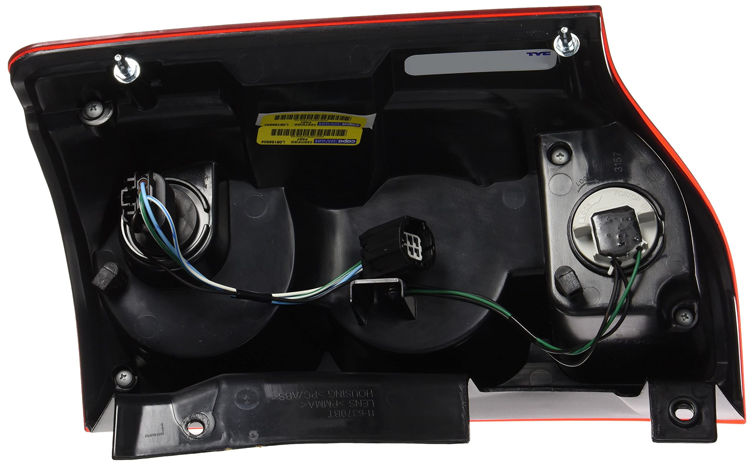 Left TYC Tail Light Assembly Compatible with 2011-2020 Dodge Grand Caravan