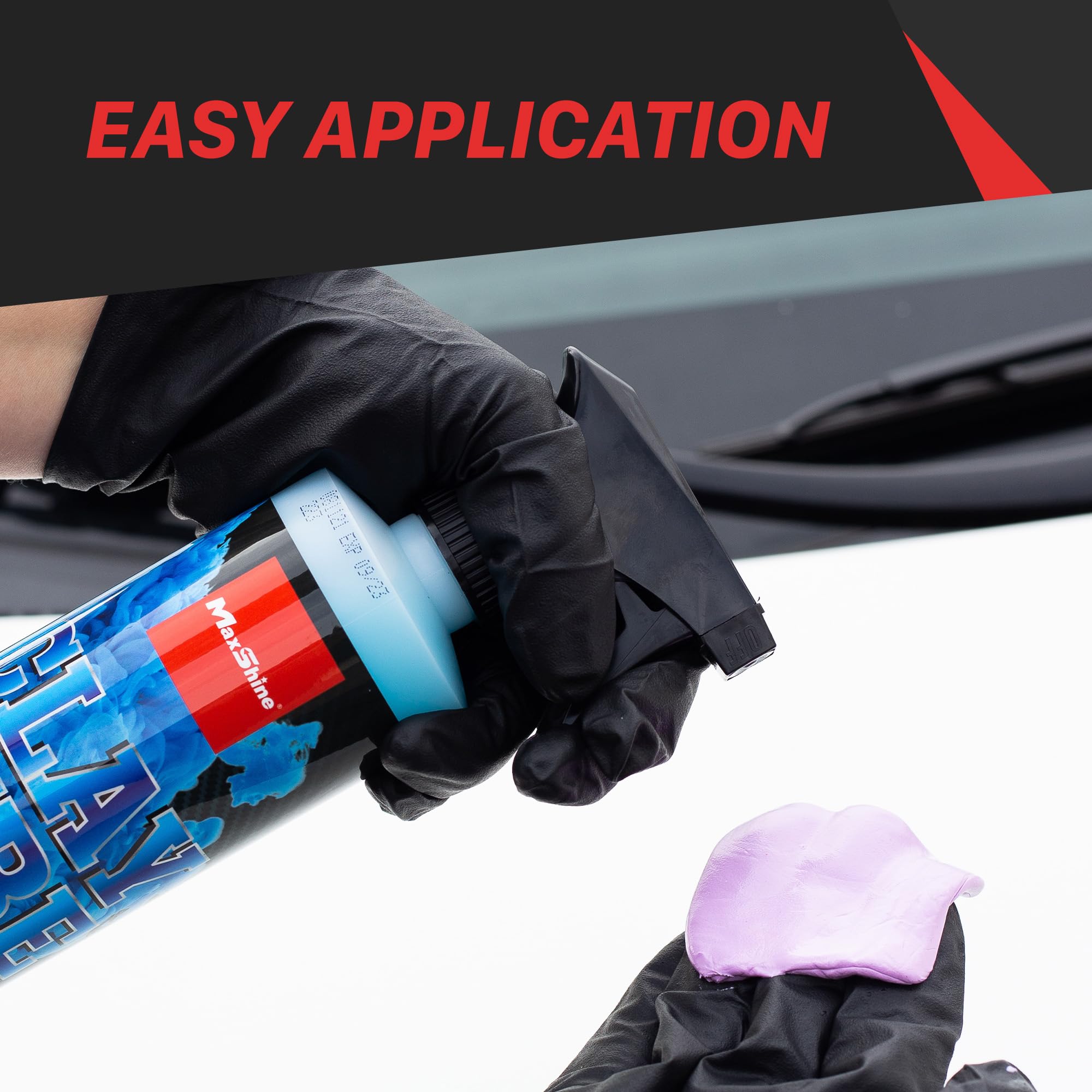 Clay Lube Spray Maxshine 16oz | Synthetic Lubricant for Clay Bars & Pads | Quick Detailer with Pleasant Scent | Smooth Glide & Surface Protection for Car Paint, Glass & Auto Detailing