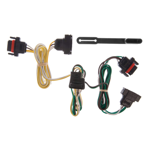 CURT 55323 Custom Vehicle-Side 4-Pin Trailer Wiring Harness, Fits Select Dodge Caravan, Grand, Dakota, Chrysler Town and Country, Plymouth
