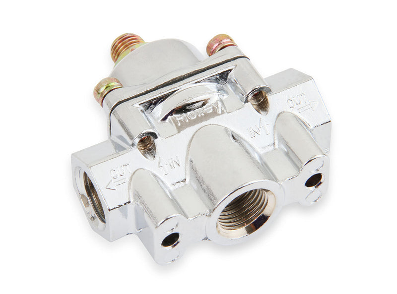 12-804 Holley Chrome Carbureted Fuel Pressure Regulator
