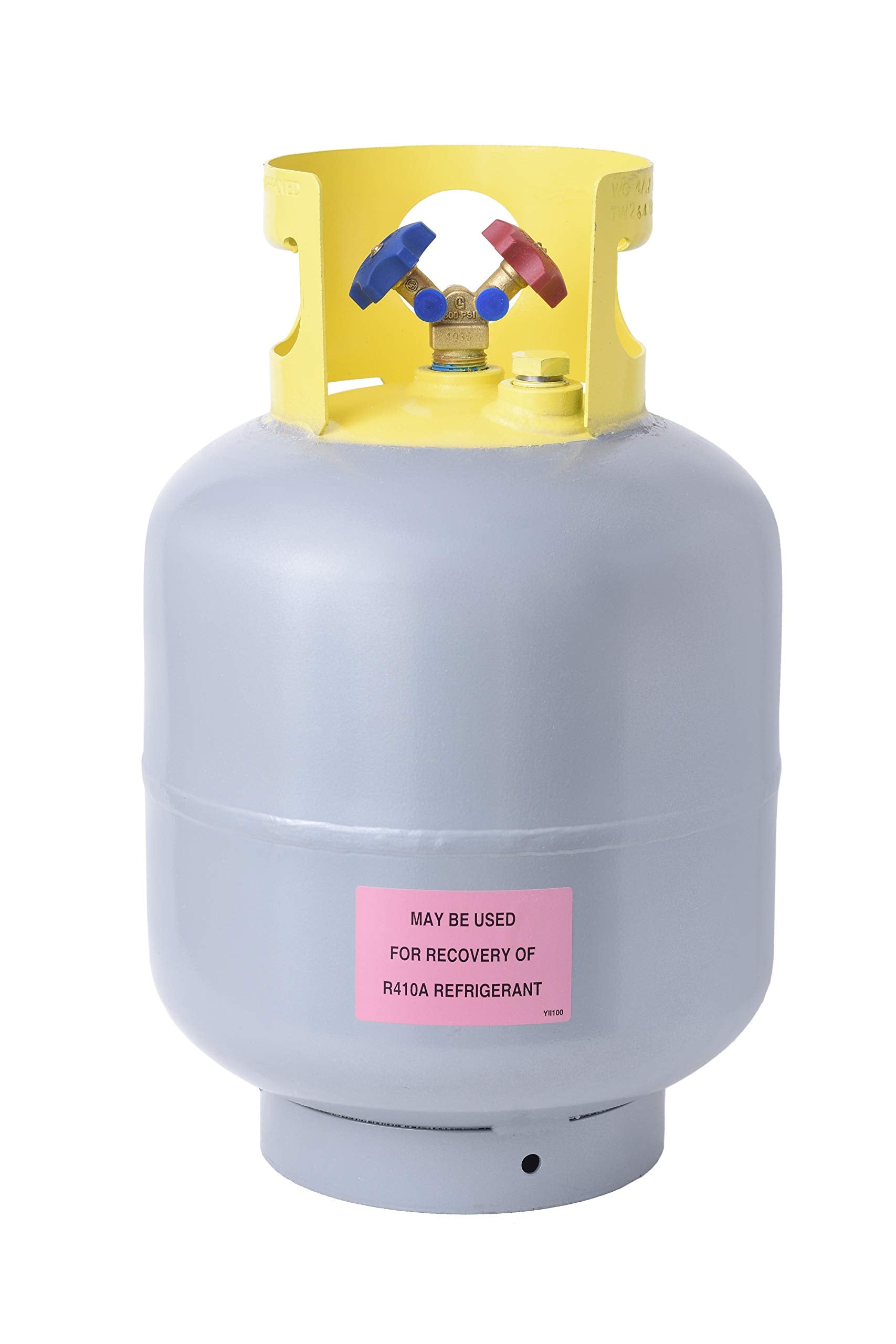50 Pound Flame King YSNR501 Refrigerant Recovery Cylinder Tank, Gray