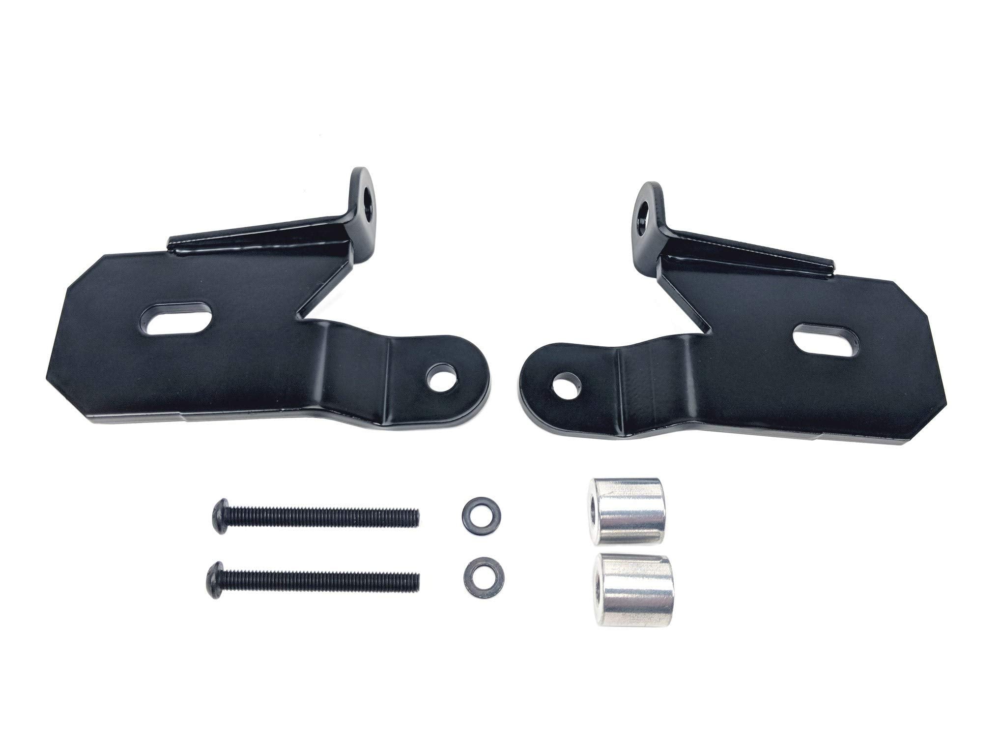 A-Pillar KC HiLiTES 7318 Black Light Mount Brackets - Jeep Wrangler JL