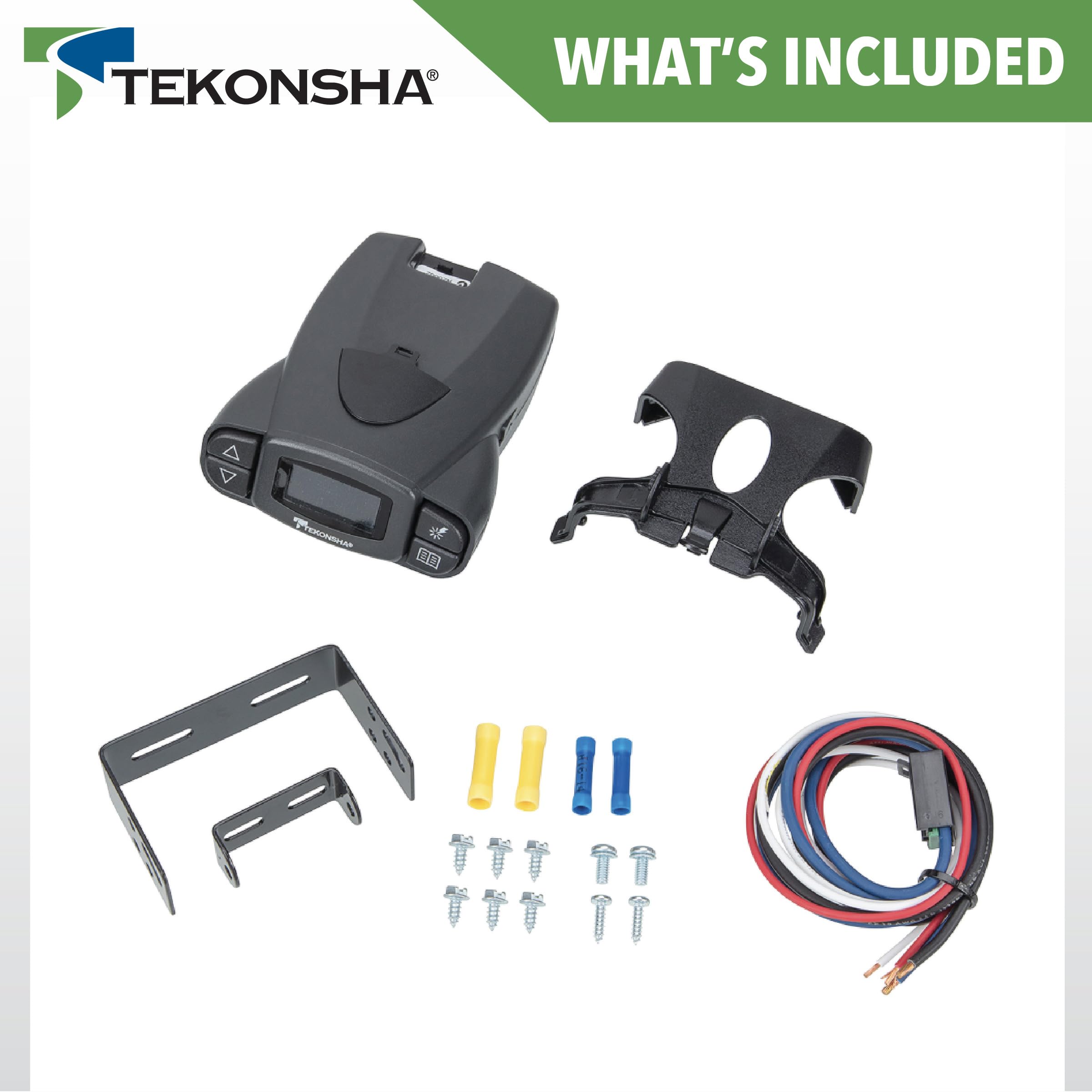 Tekonsha Prodigy P3 90195 Proportional Brake Controller for Trailers with 1-4 Axles, Compatible with Ford, GM, Chevy, Dodge, RAM, Toyota, Jeep. Wiring harness sold separately.