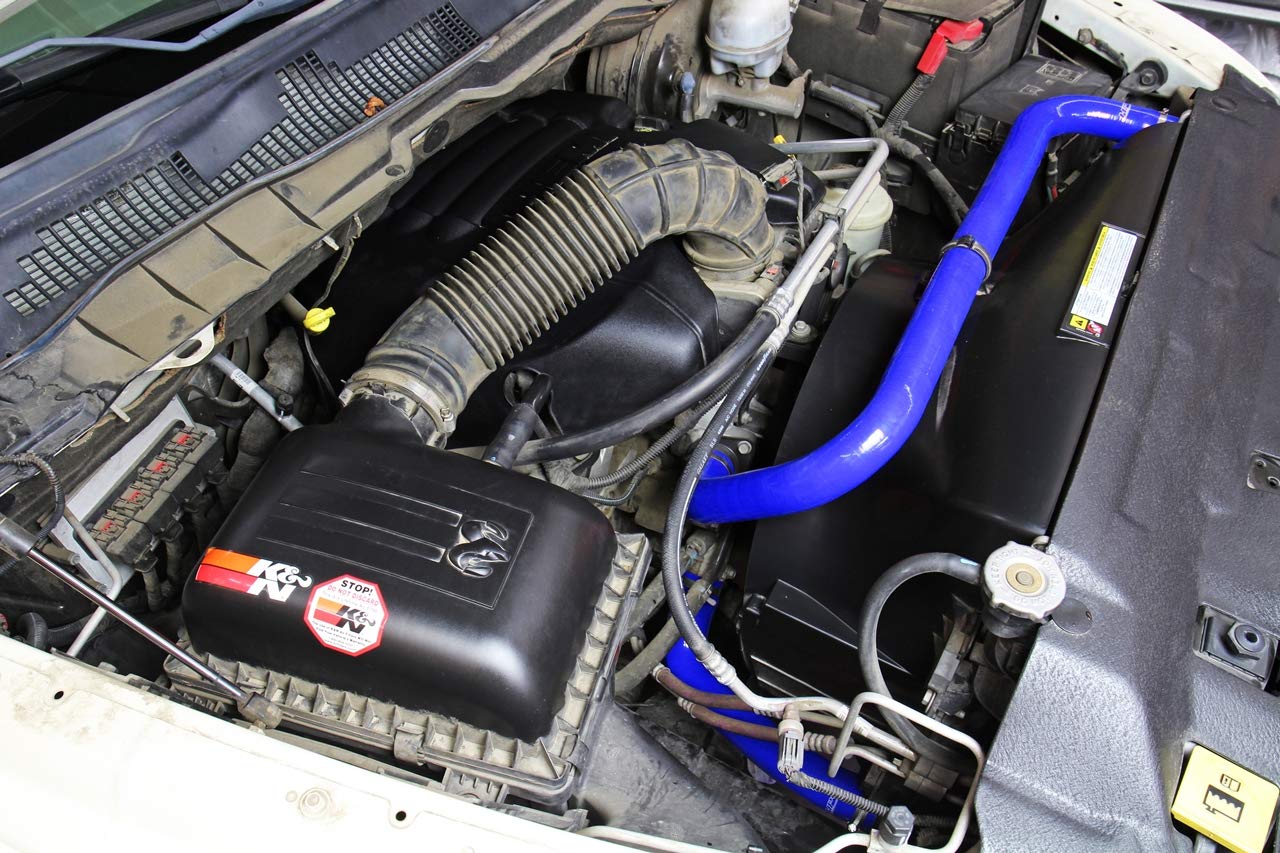 HPS Blue Silicone Reinforced Radiator Coolant Hose Kit Compatible for 2009-2020 Ram 1500 2010-2018 Ram 1500 2011-2018 Ram 3500 5.7L V8 without oil coolers, 57-1818-BLUE
