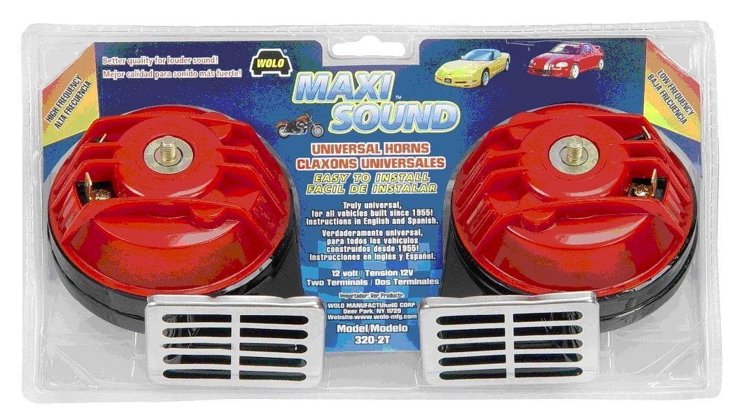Maxi Sound Wolo (320-2T) Universal Horn, Black