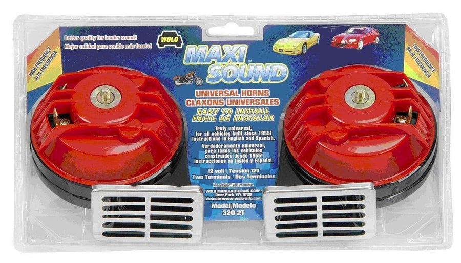 Maxi Sound Wolo (320-2T) Universal Horn, Black