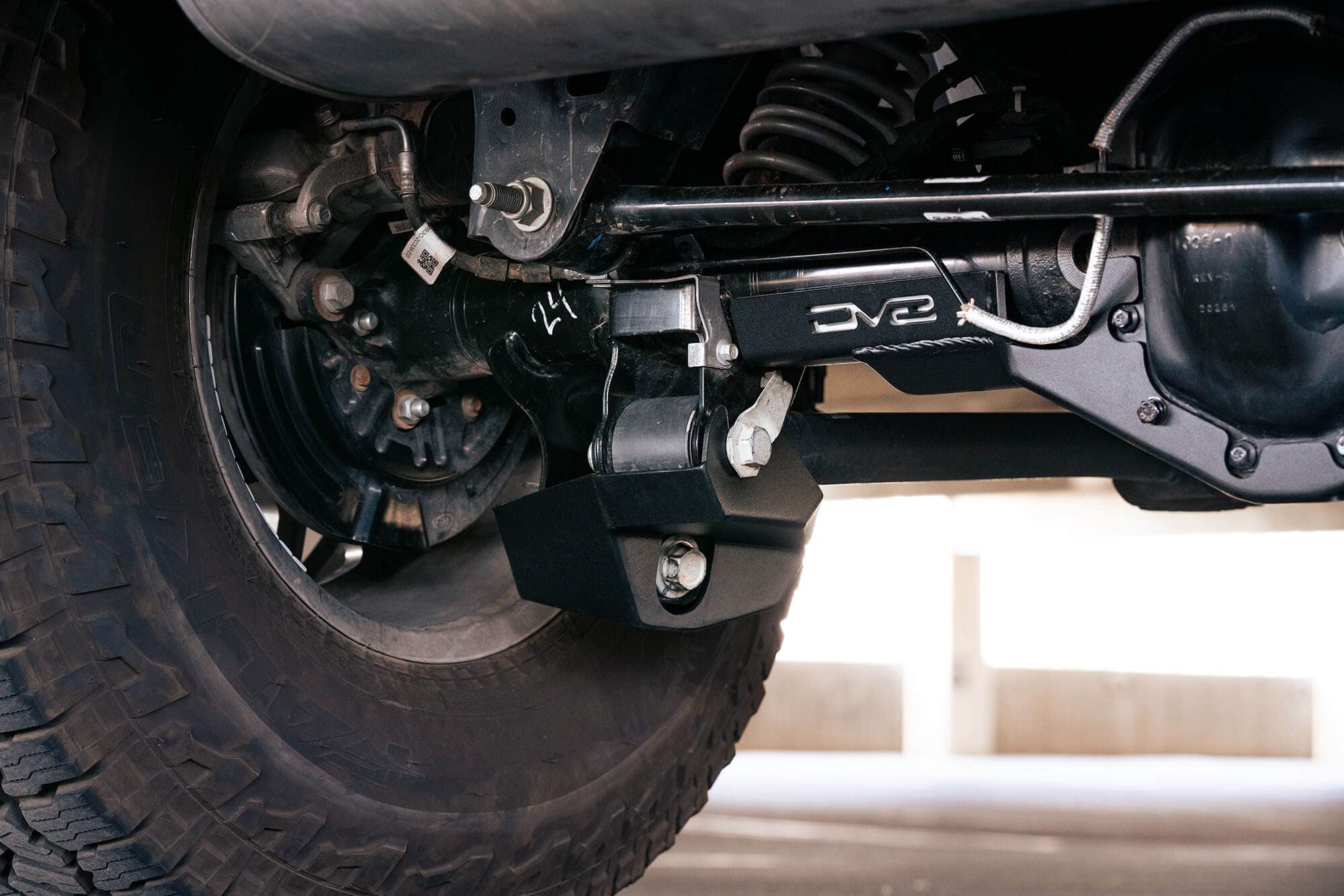 Rear Shock Guard Skid Plates DV8 Offroad for 2021-2025 Ford Bronco | Compatible with Various Shocks | Off-Road Shock Protection | Quick & Easy Installation