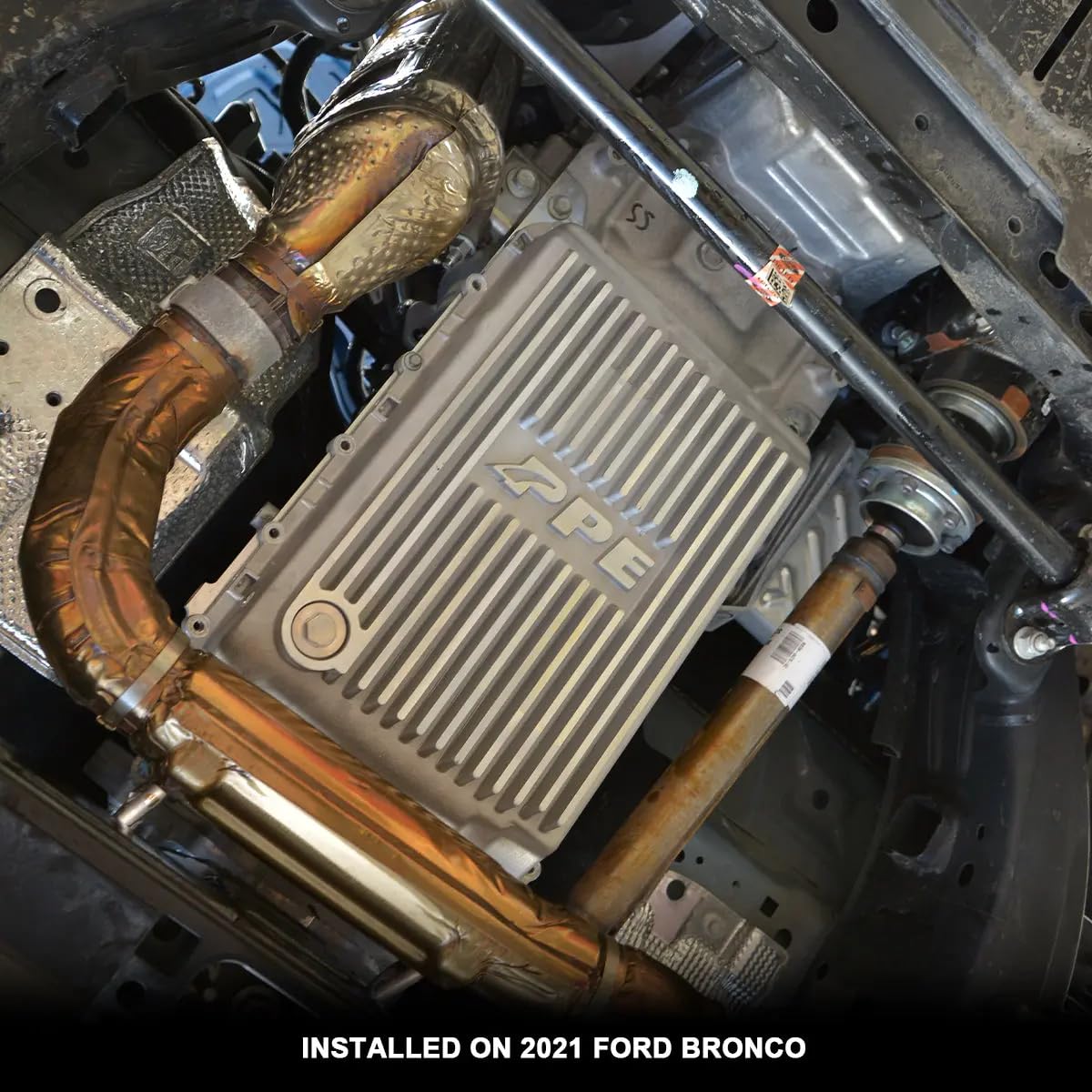 Heavy-Duty Cast Aluminum Shallow Transmission Pan (Raw) 328053200 Pacific Performance Engineering Compatible with Ford 2017+ F150, 2019+ Ranger and 2018+ Mustang with 10R80 Transmission