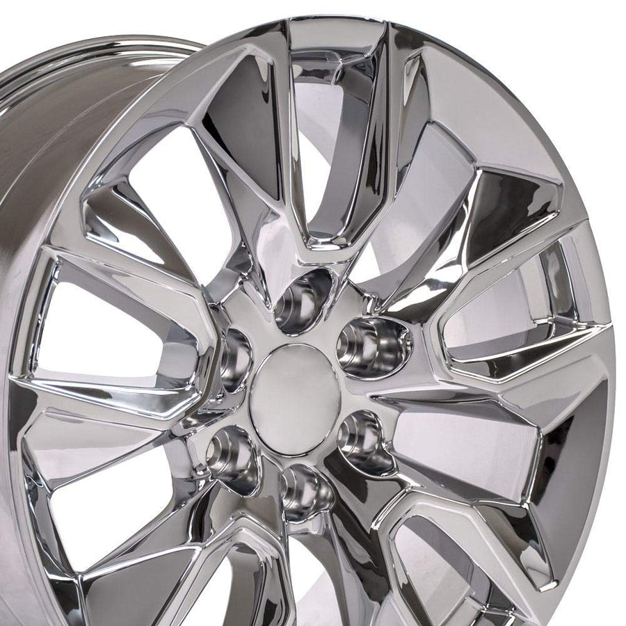 20 Inch OE Wheels CV32 Rim Fits Silverado 1500 RST Style 6x139.7 20x9 Chrome - Hollander 5916 (1)