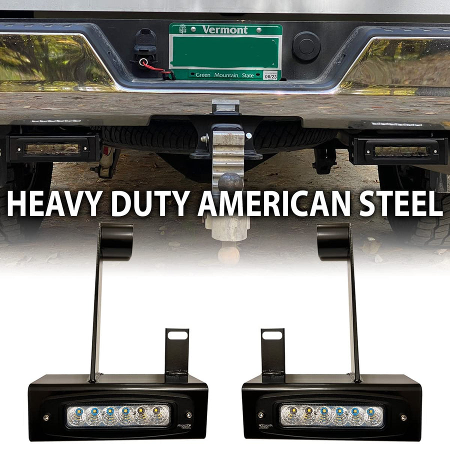 Race Sport Lighting, 20-23 Chevy 2500 3500 GMC Hitch Bar Reverse Lights, Light Type LED, Shape Rectangle, Lens Color Clear, Model# 1007673