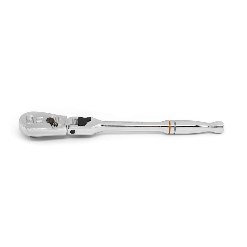 1/4" Drive GEARWRENCH 90 Tooth Locking Flex Head Teardrop Ratchet 7" - 81015T