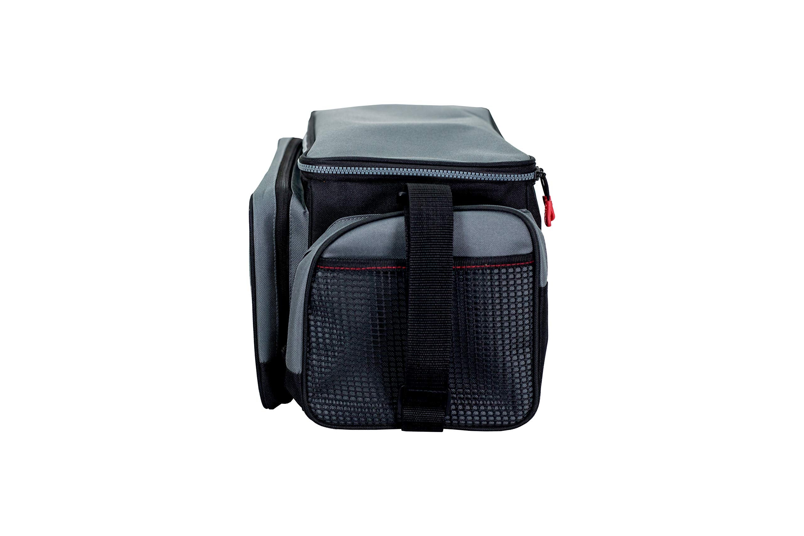 Plano 3700 Weekend Series Tackle Case, Large, Gray Fabric, Includes 2 Stowaway Utility Storage Boxes for Fishing Baits & Lures, Premium Soft Fishing Storage