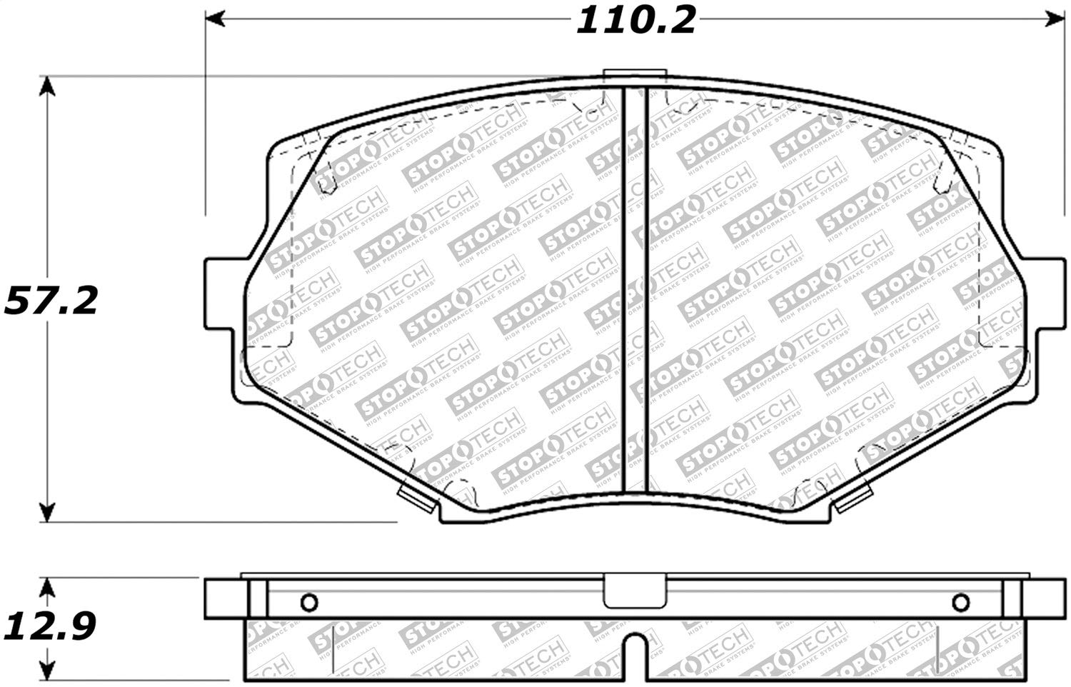 Brake Pads StopTech 305.06350 Street Select with Hardware