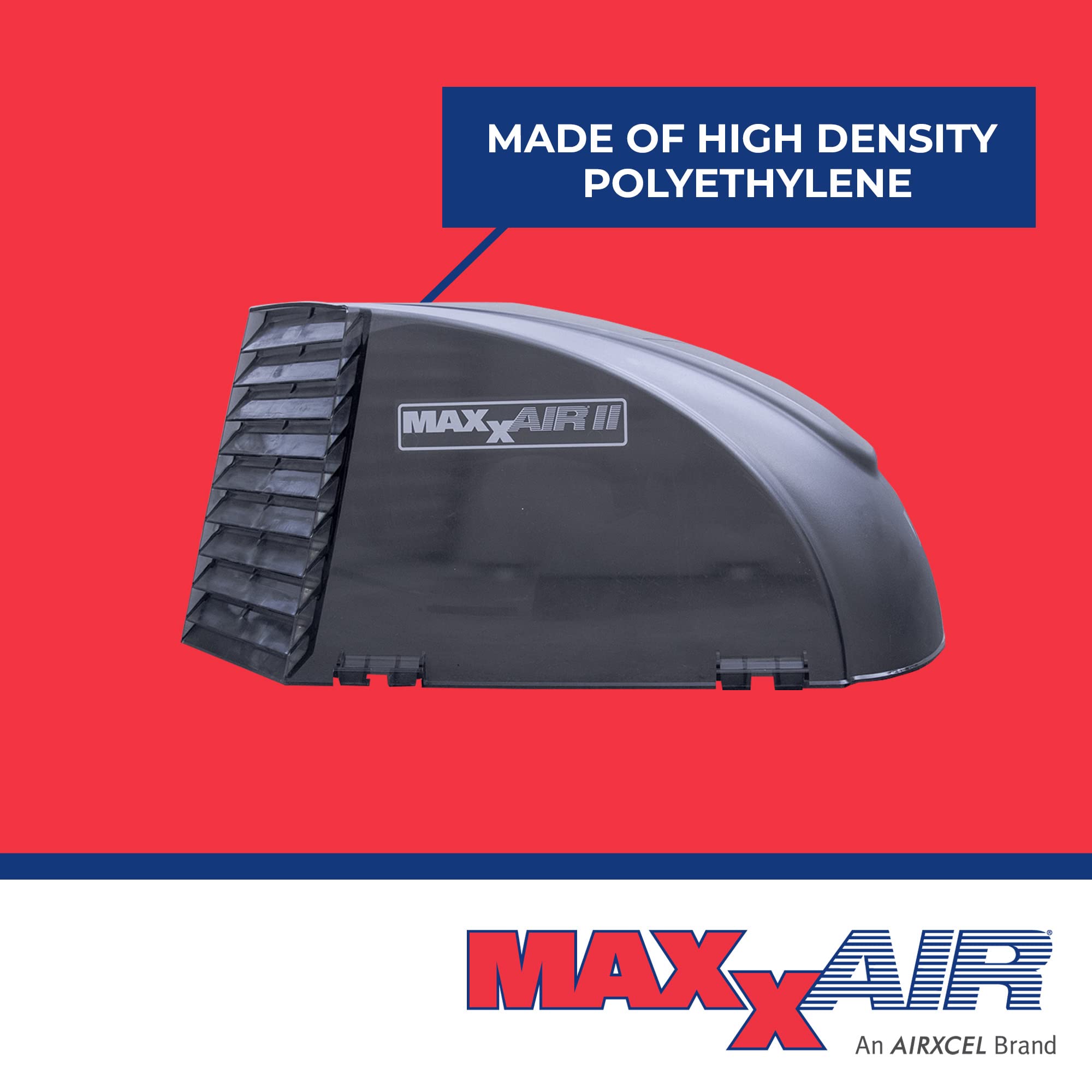 Maxx II MAXXAIR 00-933083 Standard Vent Cover, One Piece Design, Super Tough Wind Resistant Cover for Roof Vents, Smoke