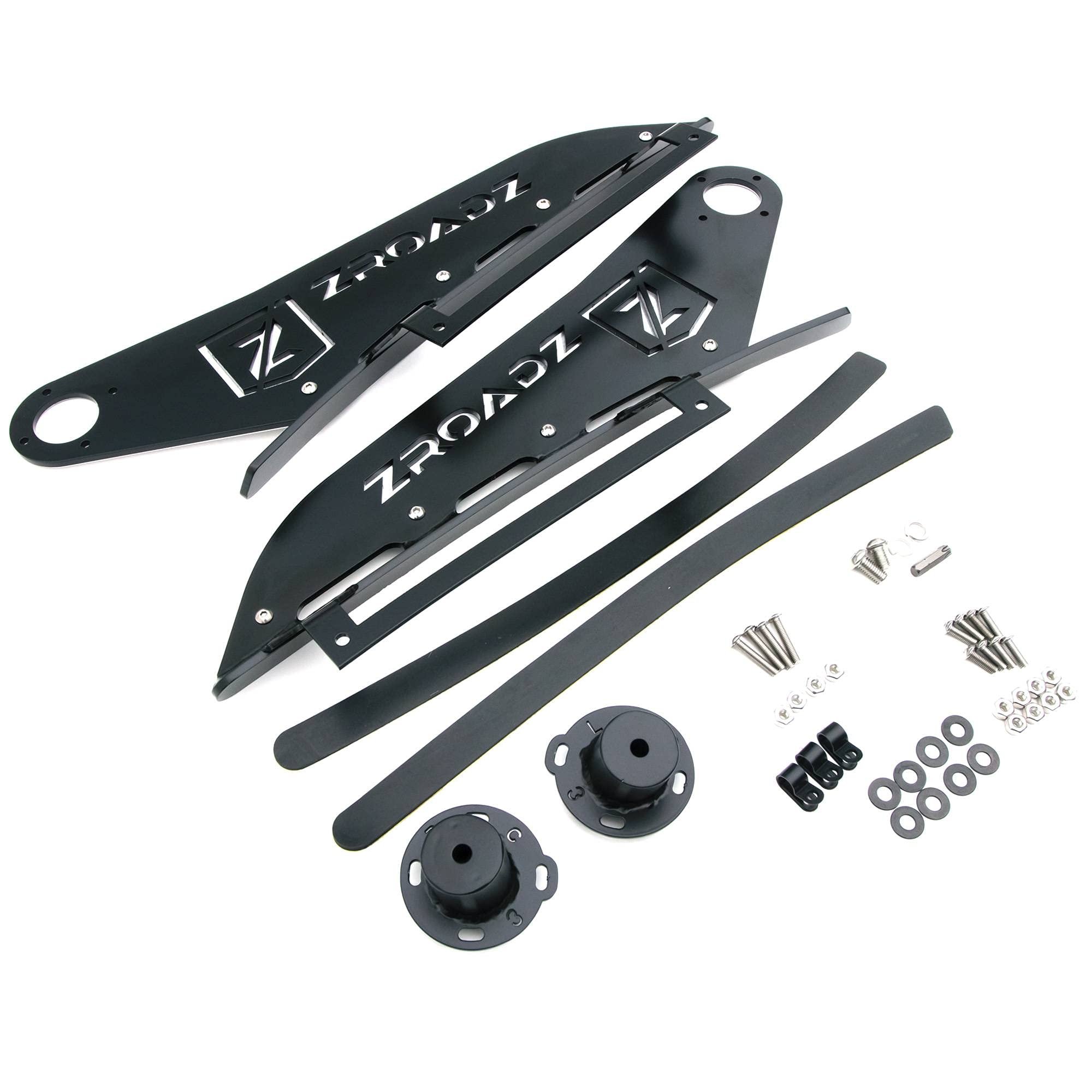 ZROADZ LED Front Roof Mounting Bracket - Compatible w/ 2007-2013 Chevrolet Silverado 1500 - to Mount (1) 50 Inch ZROADZ or similar style Curved Light Bar (Not Included) - PN #Z332051