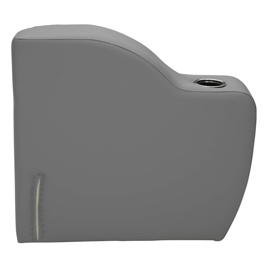 Left Arm Rest 8.5" x 31" - Charcoal Pontoon