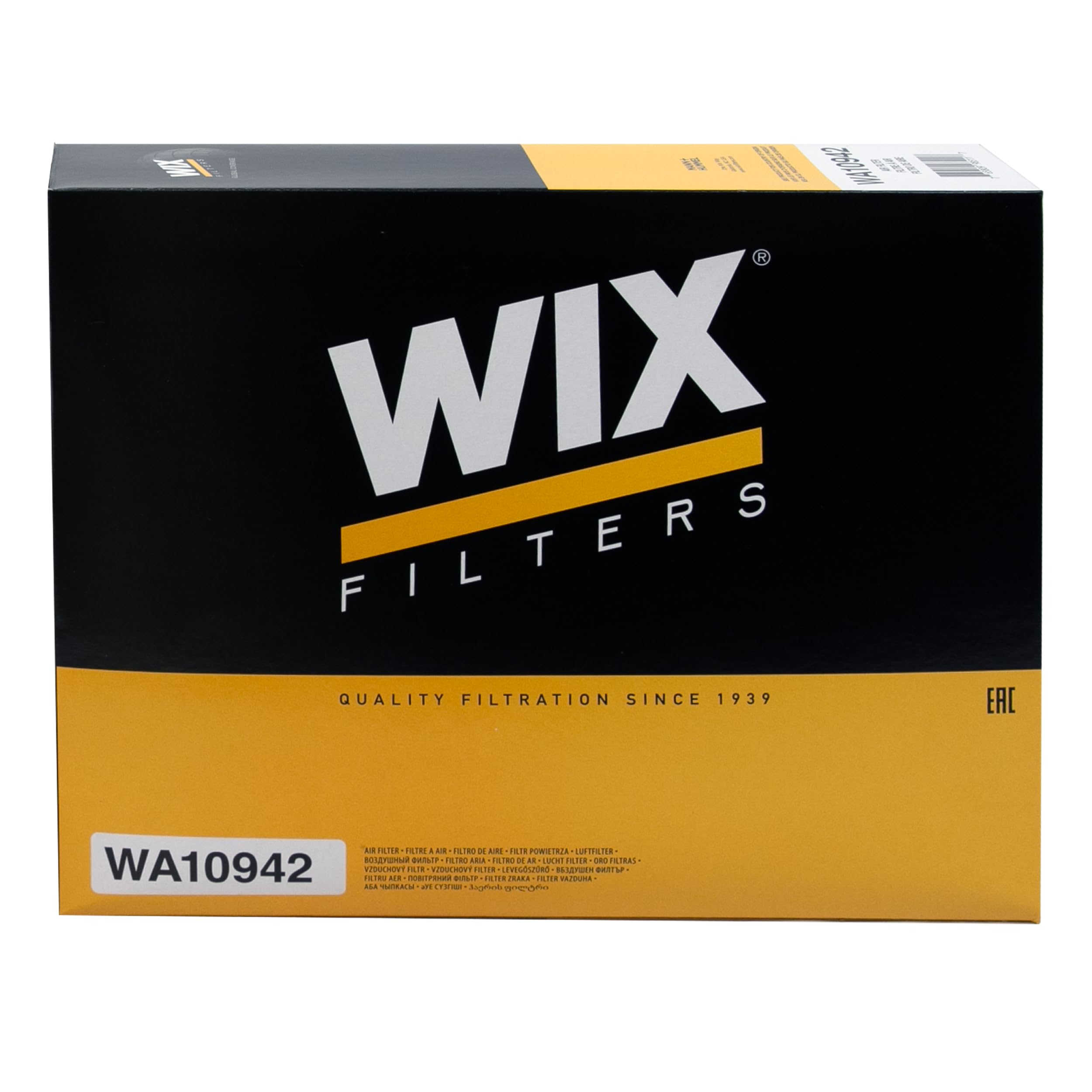 WIX WA10942 Engine Air Filter Heavy Duty Compatible With Chevrolet Silverado, GMC Sierra Pickup (19-20)