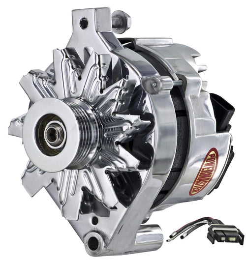 Alternator Powermaster 27735 Polish (2G 85A 6 Groove Pulley)