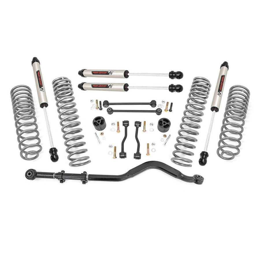 3.5" Lift Kit Rough Country with V2 Monotube Shocks for Jeep Gladiator JT (2024-2025) - OEM Tuned Coil Springs, Fits up to 37" Tires