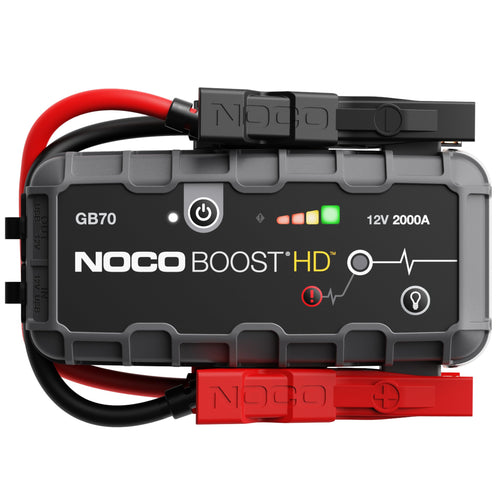 2000A NOCO Boost GB70: UltraSafe Jump Starter – 12V Lithium Battery Booster Pack, Portable Jump Box, Power Bank & Jumper Cables - for 8.0L Gas and 6.0L Diesel Engines