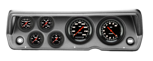 Velocity Black Classic Instruments CDDU70VSB101BA Full Sweep Direct Fit 6 Gauge Set Compatible with 1970-1976 Duster