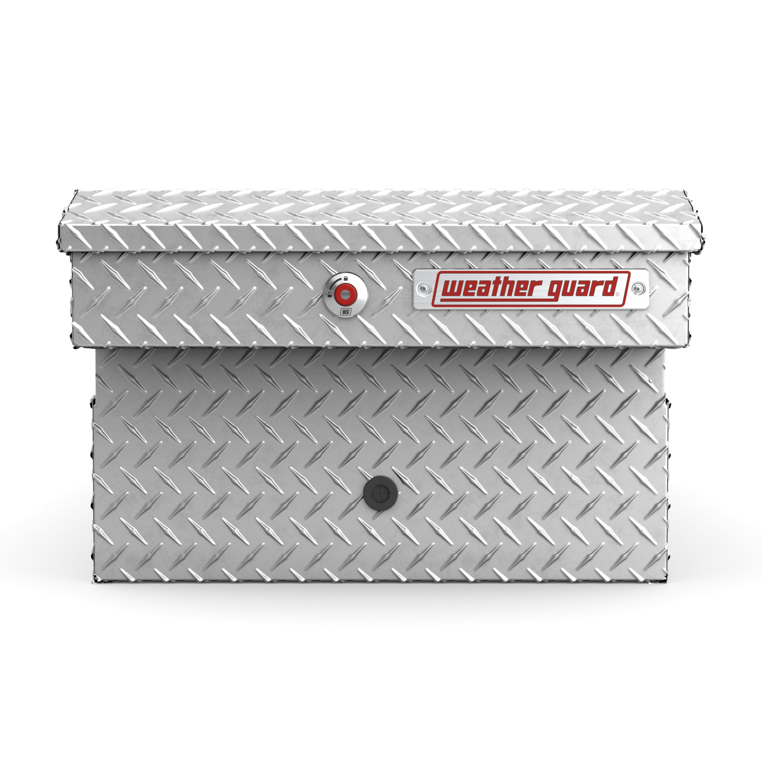 114-0-04 Weather Guard Extra-Wide Aluminum Crossover Gull Wing Truck Tool Box, Fits Full Size Trucks, 15.3 cu ft Storage Capacity (Clear)
