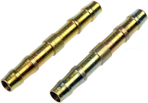 Dorman Barbed 800-011 Carbon Steel Union For 3/8 In. Nylon Fuel Lines, 2 Pack Universal Fit