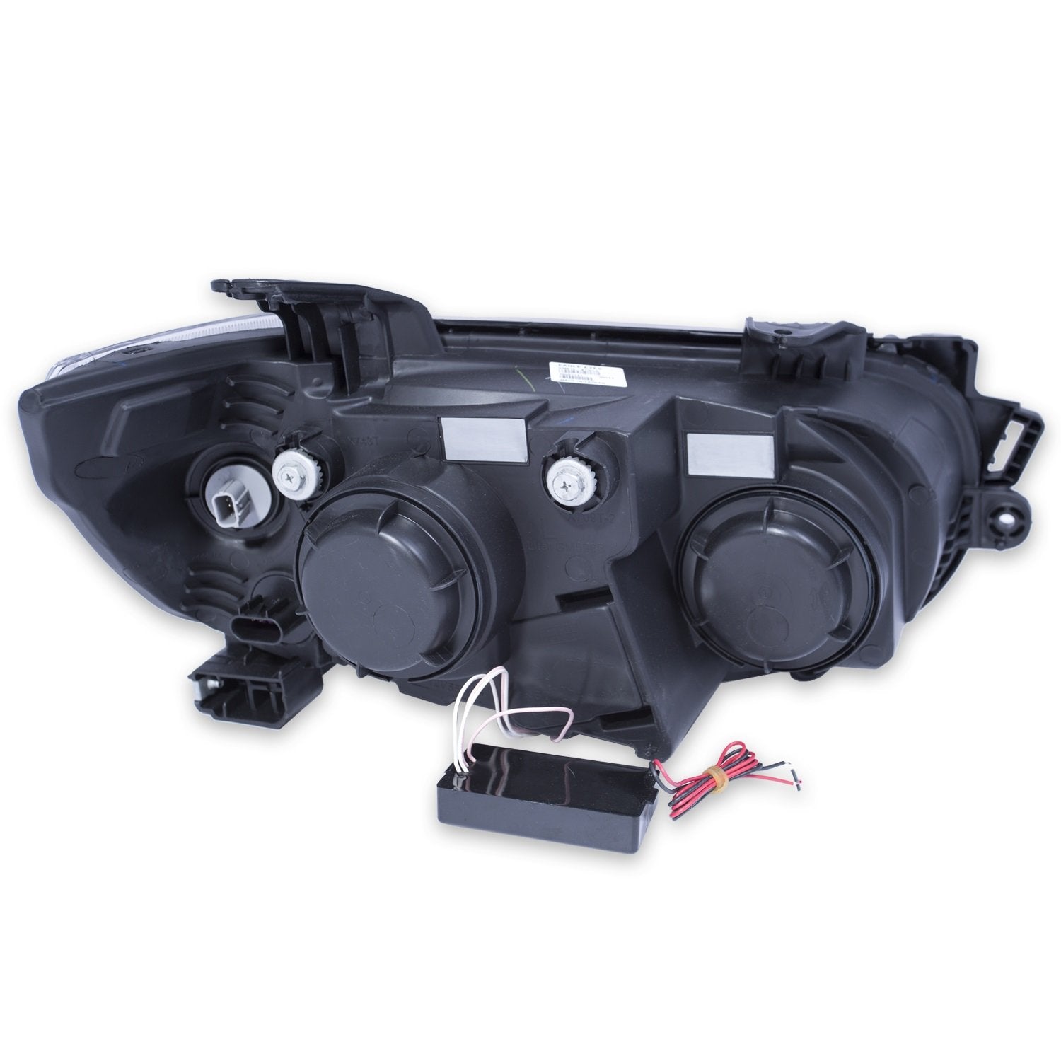 Halogen Projector Headlight AnzoUSA 121488 for Chevrolet Sonic Black/Clear/Amber
