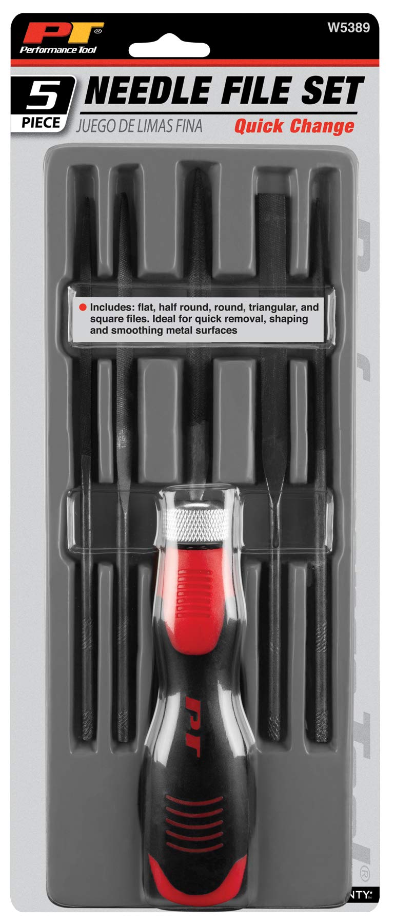 5-Piece Performance Tool W5389 Quick Change File Set - Versatile and Durable Tools for Precision Metalworking and Woodworking Projects