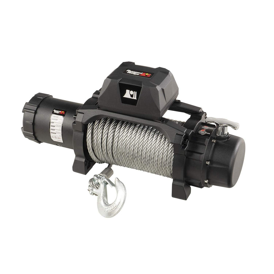 Trekker Winch, Rugged Ridge, 12,500 LBS, Cable, IP68 Waterproof, Wired Remote | 15100.24