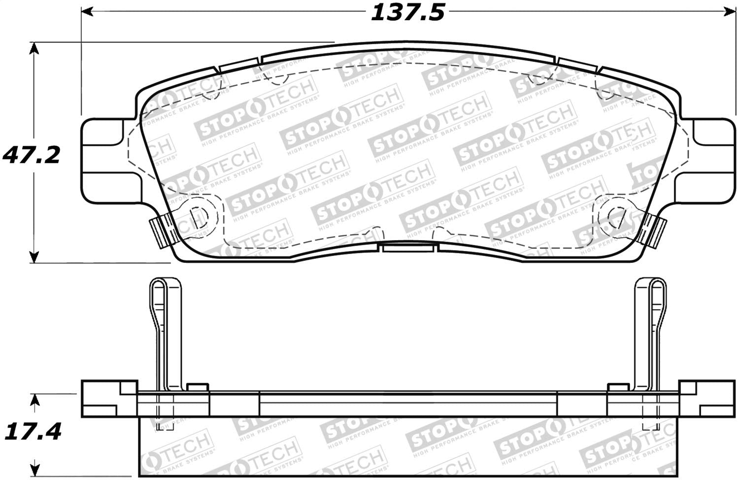 Street Select StopTech Brake Pads 305.08830