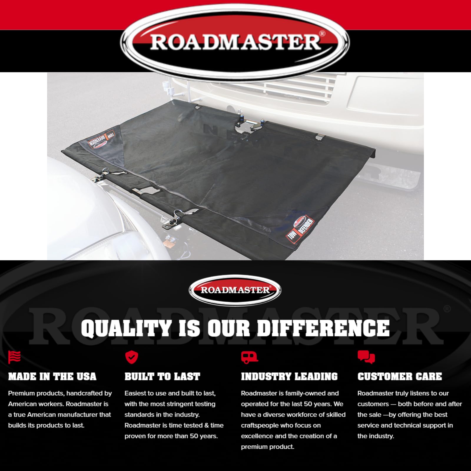 Tow Defender Roadmaster 4750 Rock Shield fits Direct Connect and Blue Ox/Demco Baseplates | Maximum Protection | Easy Installation | Lightweight and Compact | Made in The USA