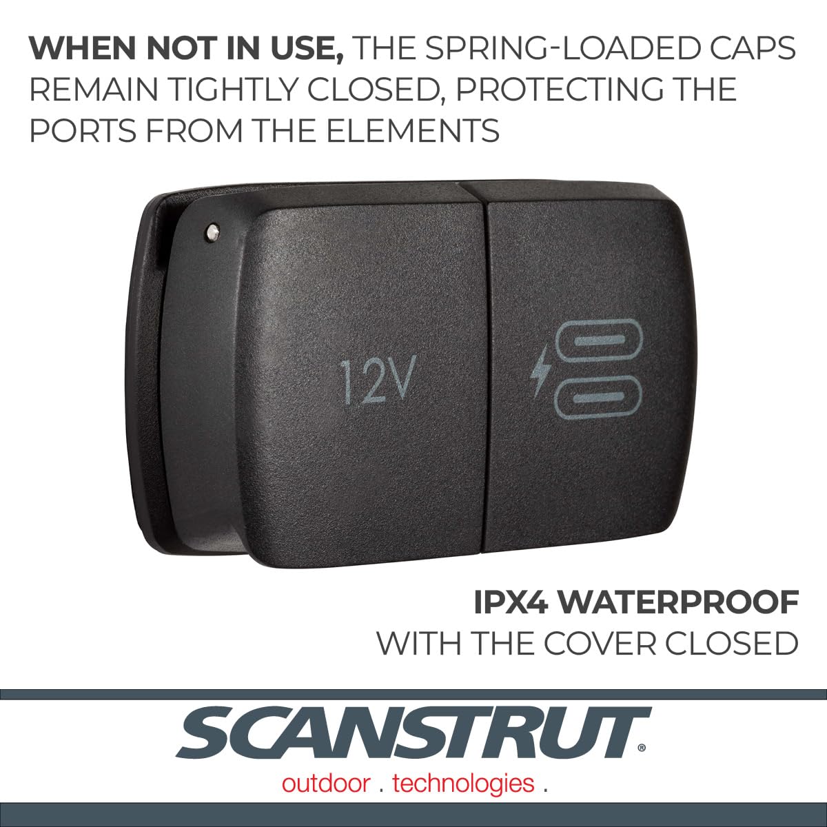 Scanstrut Flip Pro Multi - Dual USB-C with 12V Power Socket SC-Multi-F1