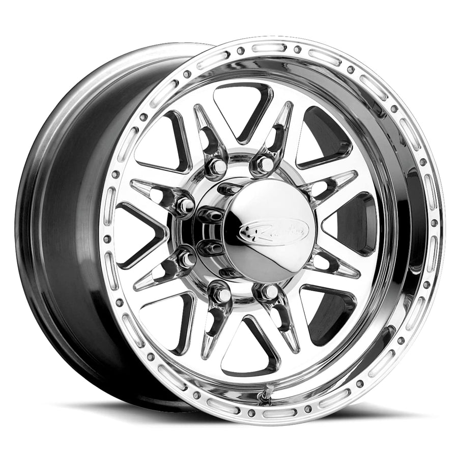 888 RENEGADE Raceline Wheels Polished 16X8"8X170mm Bolt Pattern 0mm Offset/(4.5"B/S) 8 Spoke Aluminum Passenger Car Wheels, Full Size Replacement Chrome Car Rims