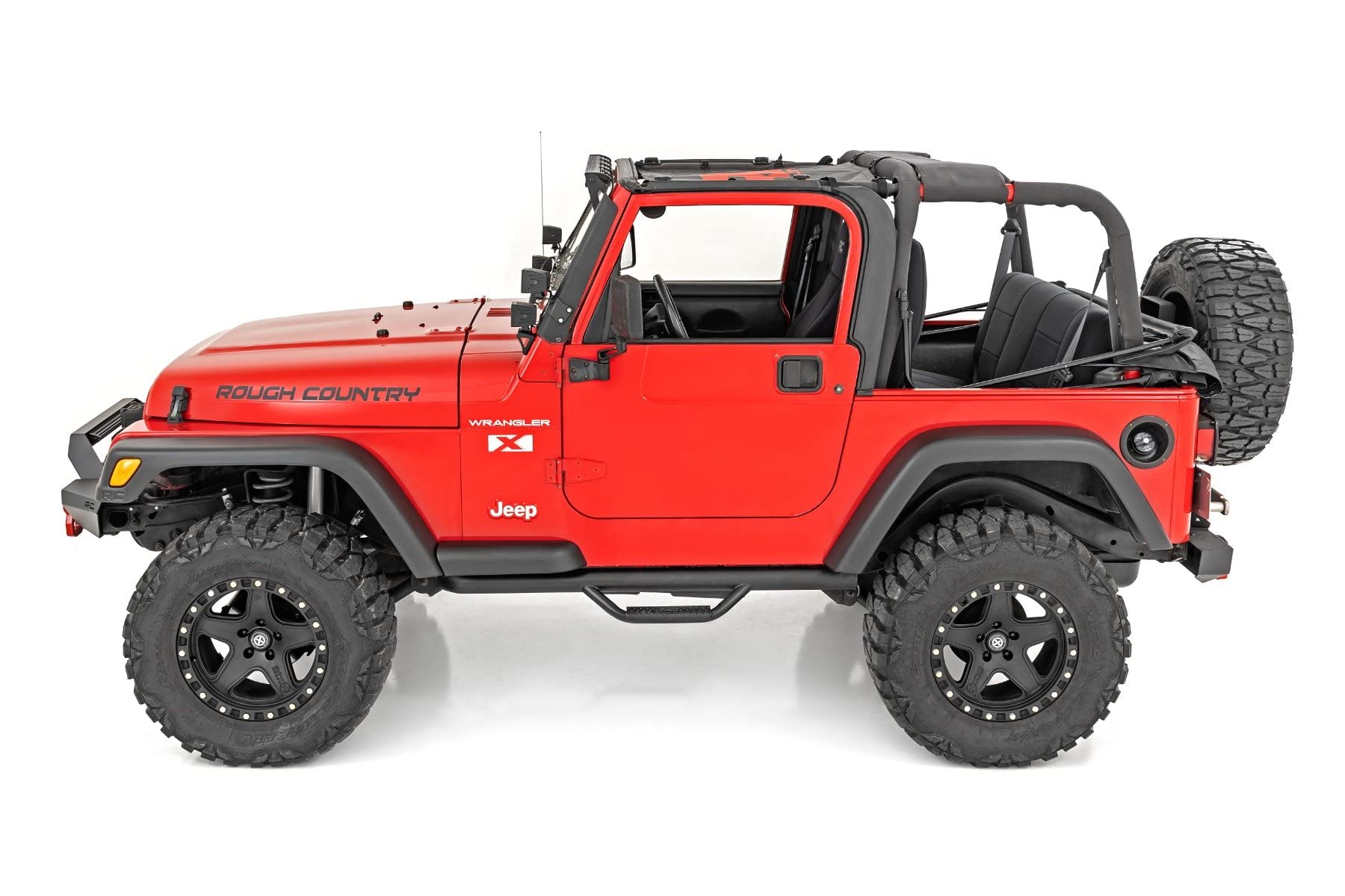 5.5" Wide Fender Flares Rough Country for Jeep Wrangler TJ (1997-2006), Wrangler Unlimited (2004-2006) - Set of 4