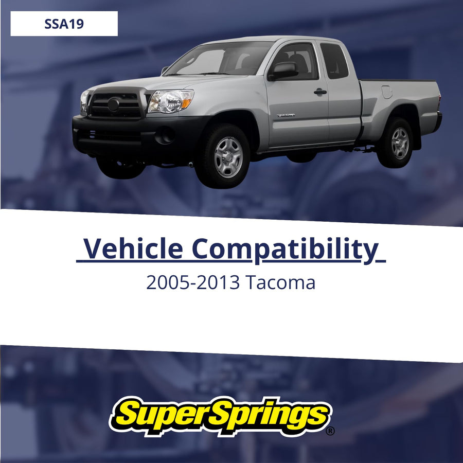SuperSprings SSA19 for Toyota Tacoma, Black
