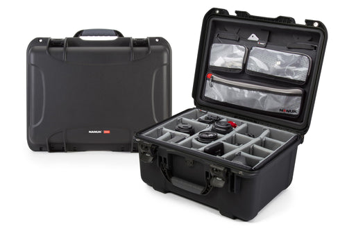 Waterproof Nanuk 933 Hard Case with Lid Organizer and Padded Divider - Black (933-6001)