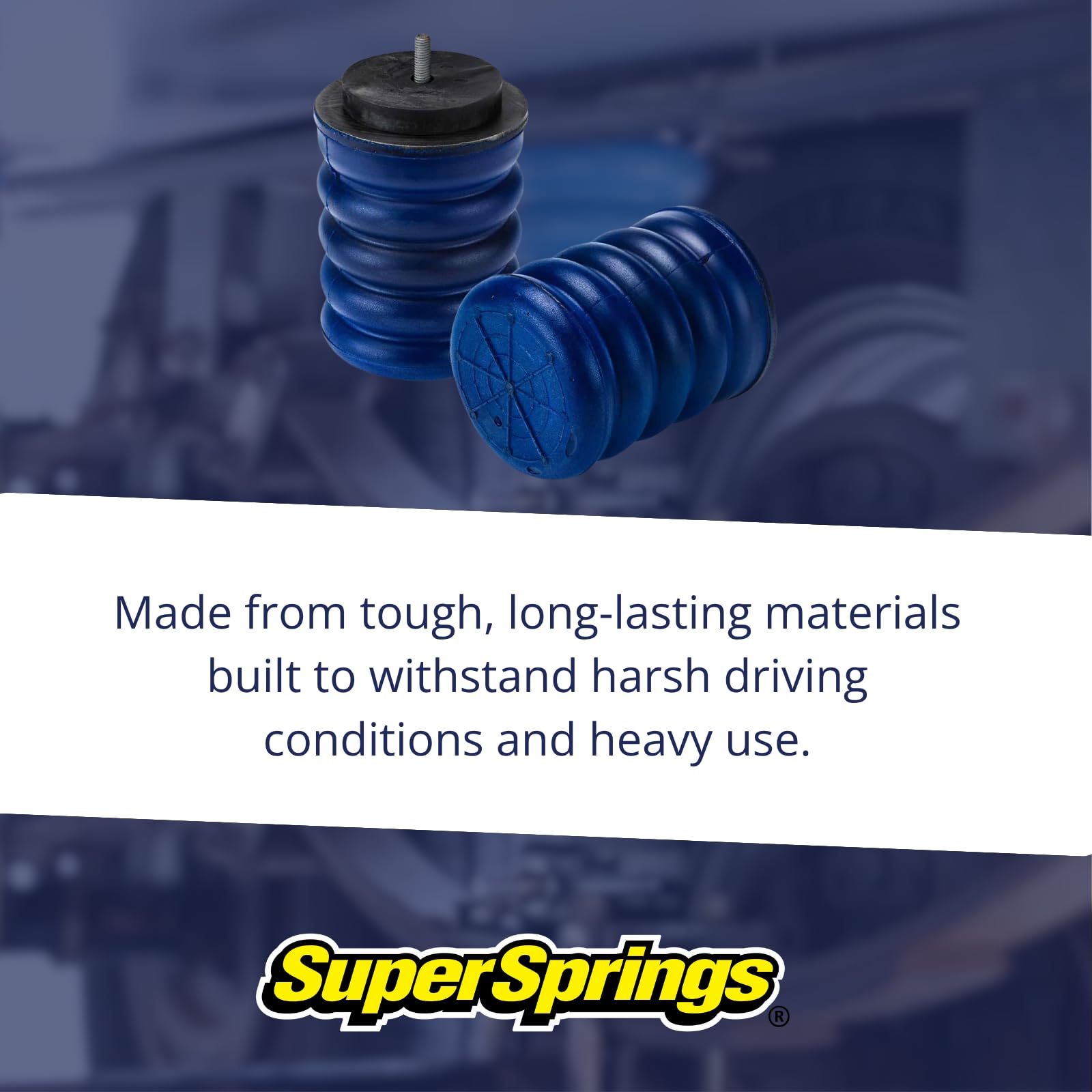 SumoSprings SSR-601-40 | Rear SumoSprings for Nissan NV200, Chevrolet City Express, Blue, 1000 lbs.