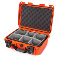 Nanuk 915 Medium Series Lightweight NK-7 Resin Waterproof Protective Case with Padded Dividers, Orange
