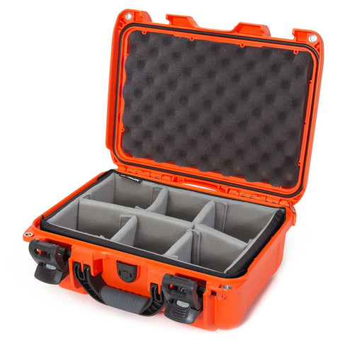 Nanuk 915 Medium Series Lightweight NK-7 Resin Waterproof Protective Case with Padded Dividers, Orange