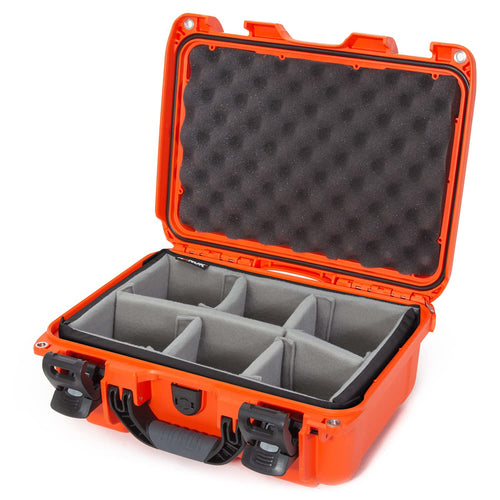 Nanuk 915 Medium Series Lightweight NK-7 Resin Waterproof Protective Case with Padded Dividers, Orange