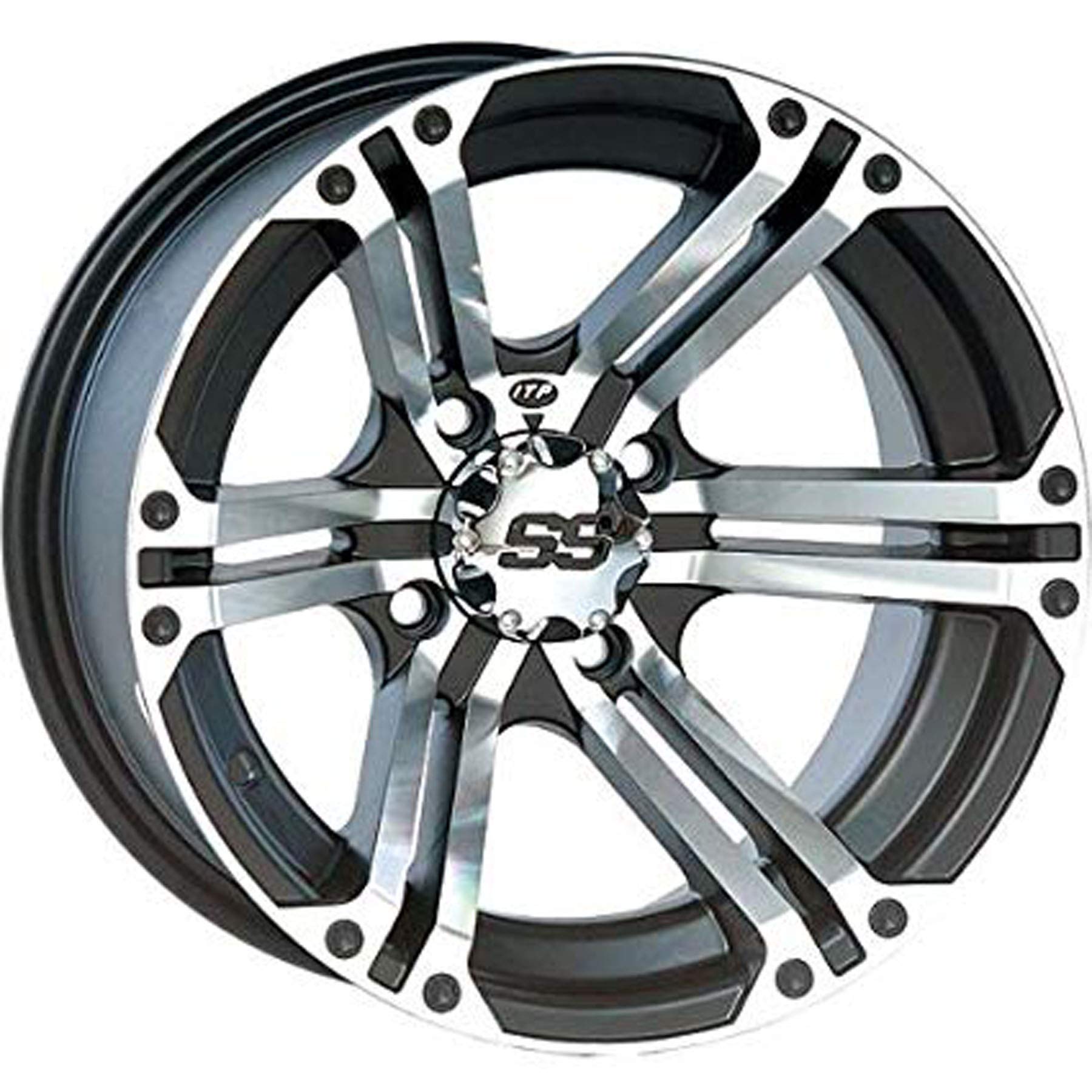 ITP SS212 Black Wheel with Machined Finish (14x6"/4x137mm) SS ALLOY