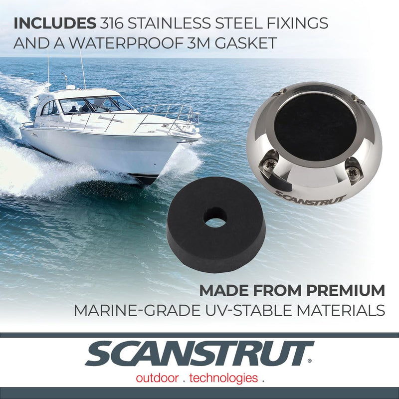 Scanstrut Large DS40-S Cable Seal for Connectors Up to 40mm, Cables 12-15mm - Stainless Steel