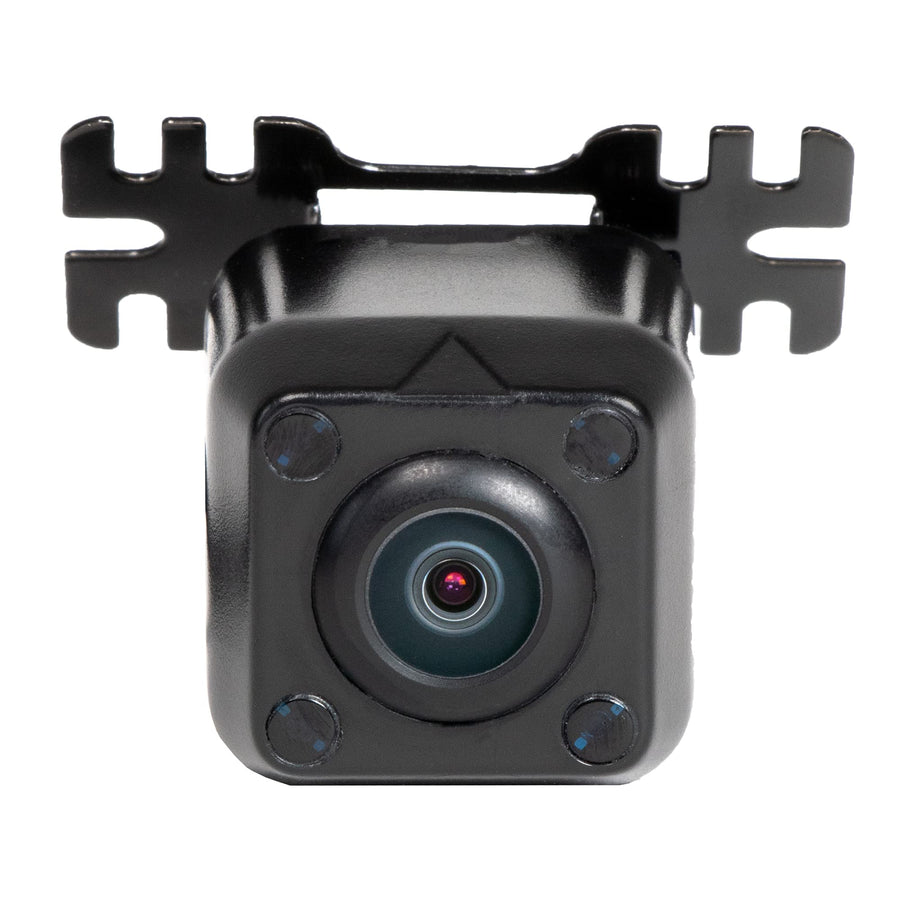 CM-LED4 RYDEEN Backup/Front Wide View CMOS Camera with Invisible IR NightVision, Waterproof, OEM Style ABS Housing, Wing Mount, Reverse Trigger, for Cars Pickup Trucks, SUVs, RVs, Vans (Black)